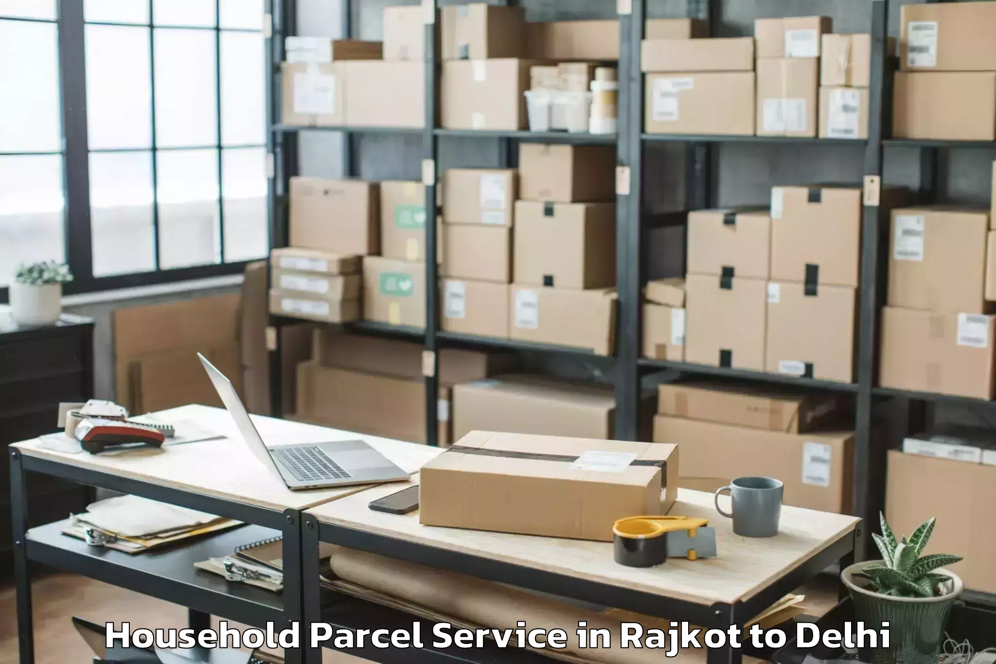 Book Rajkot to Ramesh Nagar Household Parcel